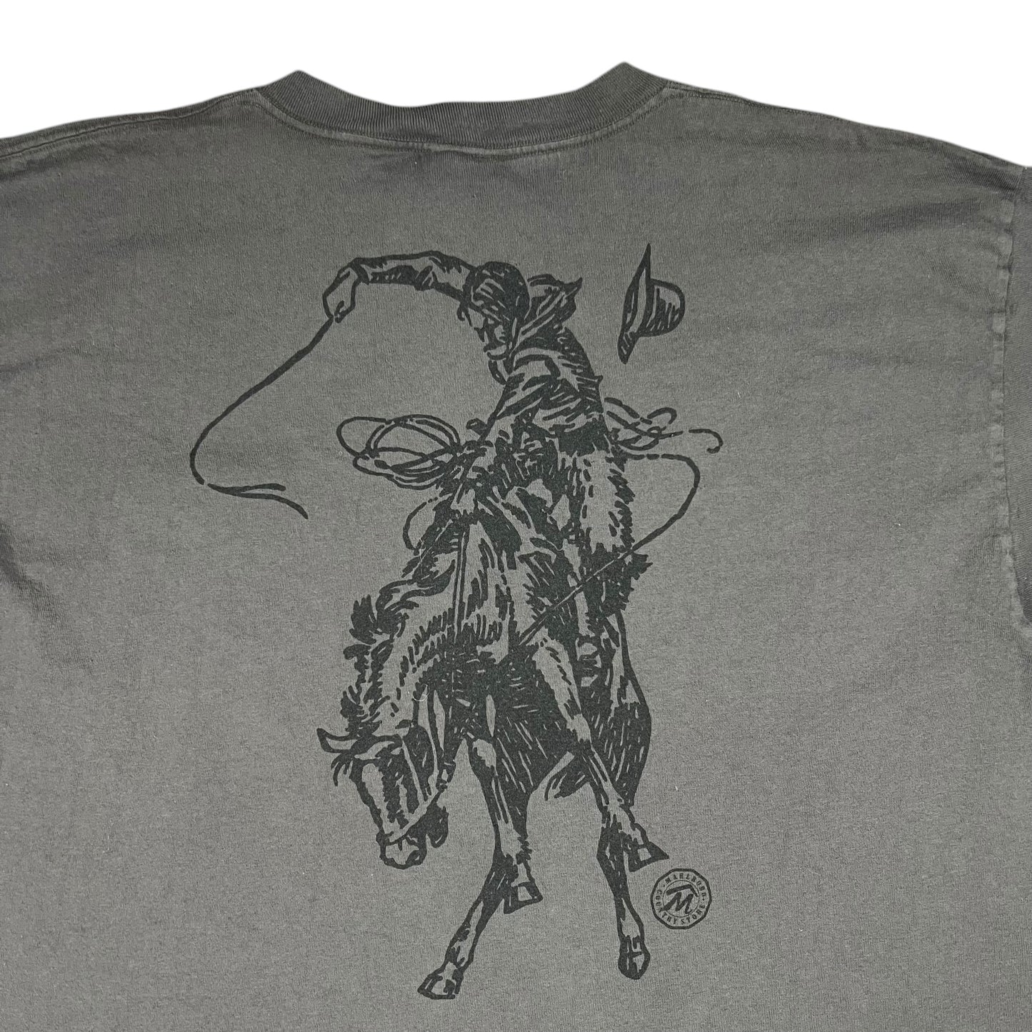 Vintage 90s Marlboro Country Store cowboy grey pocket tee (XL)