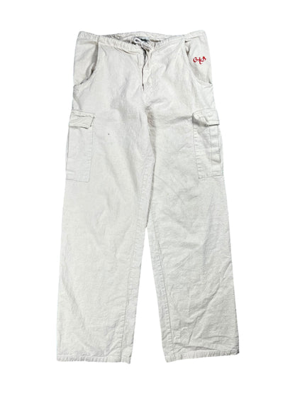 Vintage 90s Green Babilon hemp products baggy cargo pants (L)