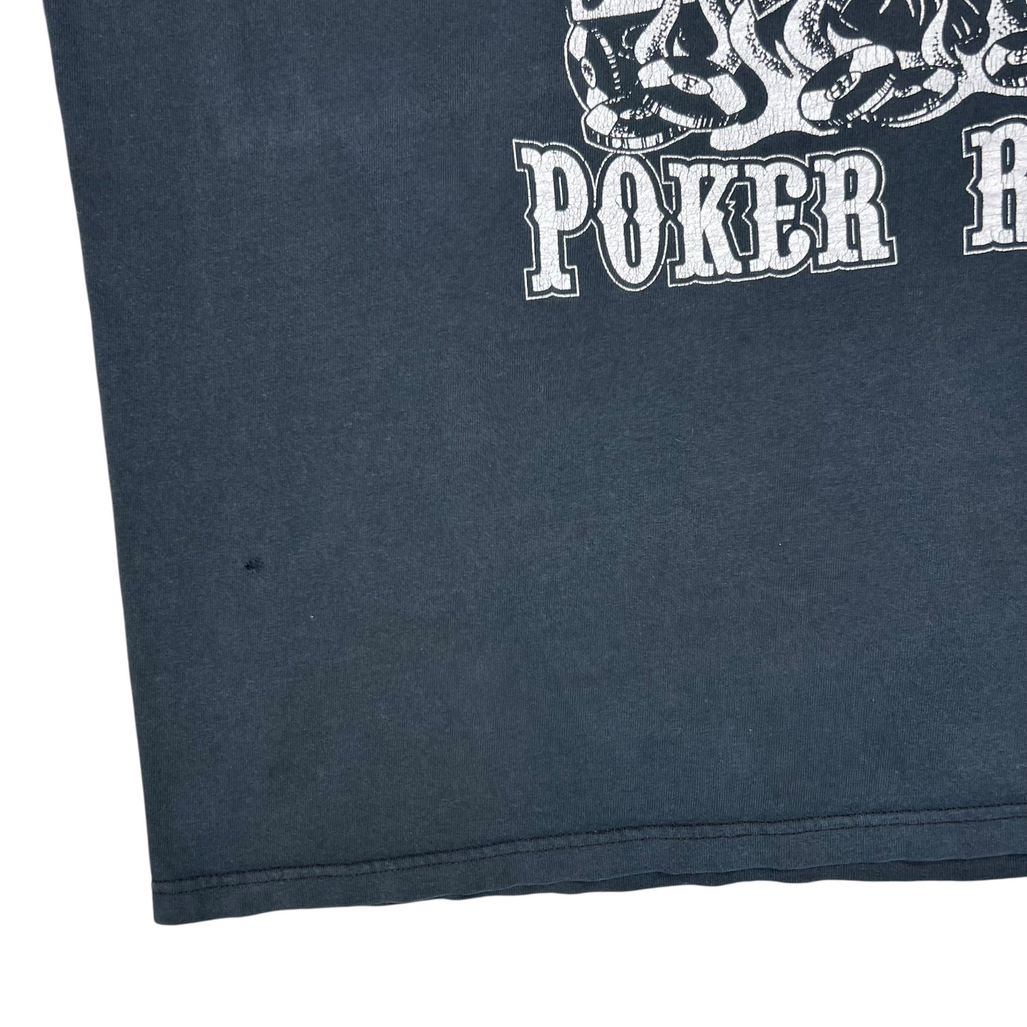 Vintage Y2K Vaudeville One Stop Poker Run outlaw biker faded tee (XL)