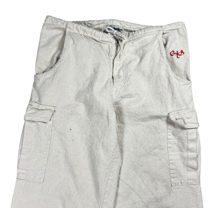 Vintage 90s Green Babilon hemp products baggy cargo pants (L)