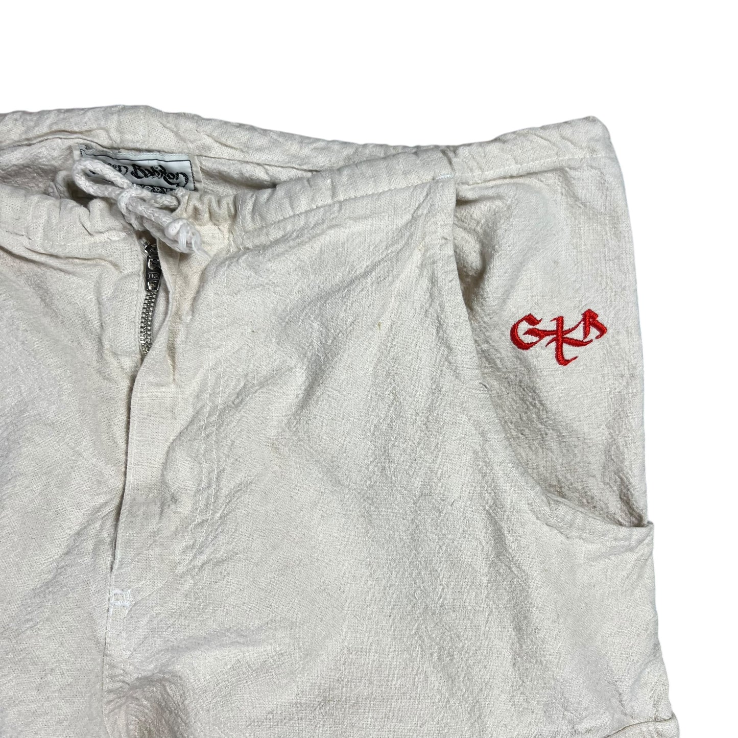 Vintage 90s Green Babilon hemp products baggy cargo pants (L)