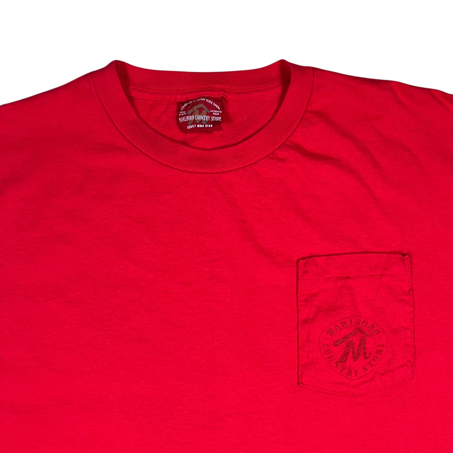 Vintage 90s Marlboro Country Store red pocket tee (XL)