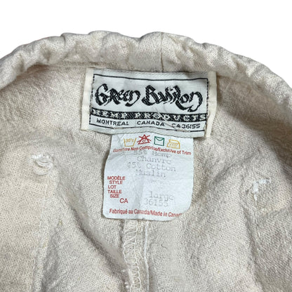Vintage 90s Green Babilon hemp products baggy cargo pants (L)