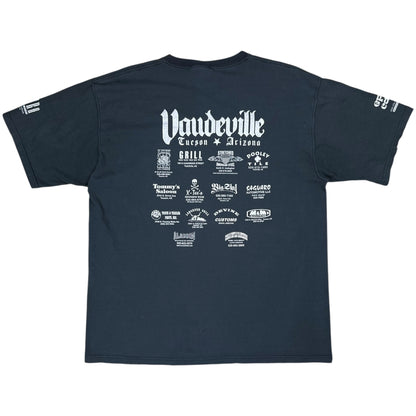 Vintage Y2K Vaudeville One Stop Poker Run outlaw biker faded tee (XL)