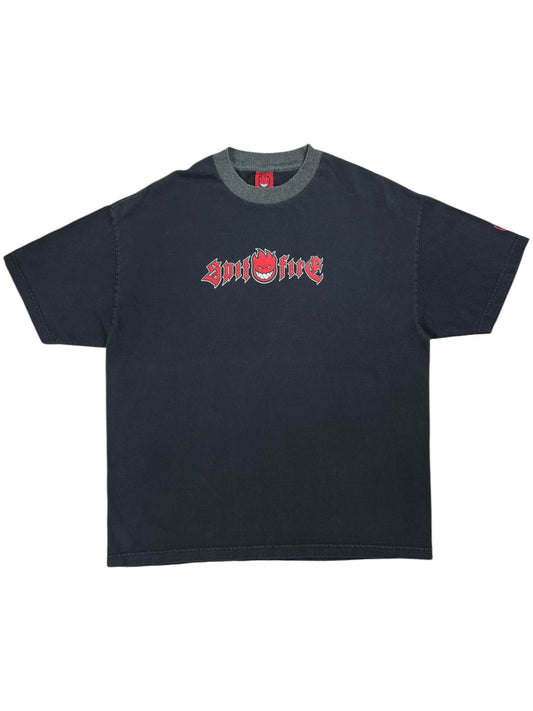 Vintage 90s Spitfire wheels faded skate tee (XL)