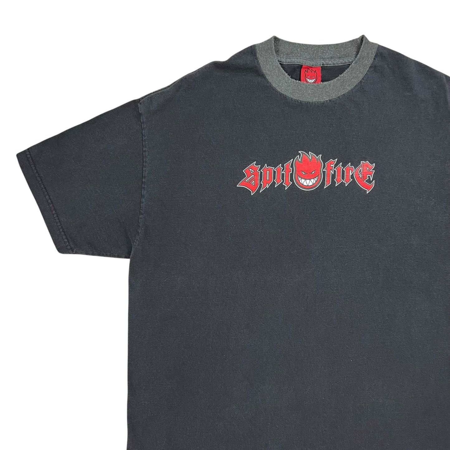Vintage 90s Spitfire wheels faded skate tee (XL)