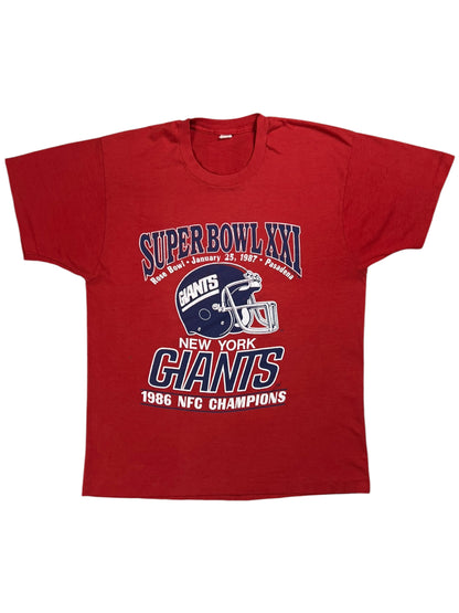 Vintage 1987 New York Giants Super Bowl XXI NFL tee (M)