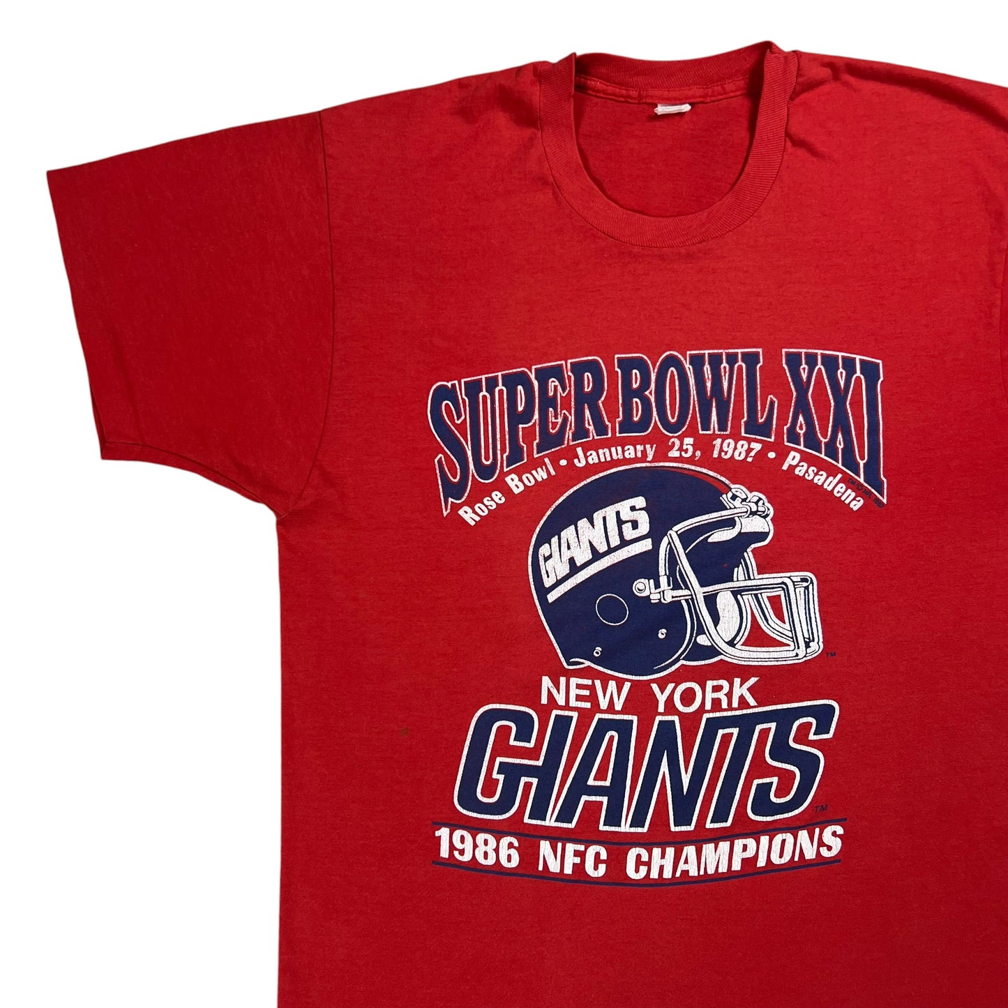 Vintage 1987 New York Giants Super Bowl XXI NFL tee (M)