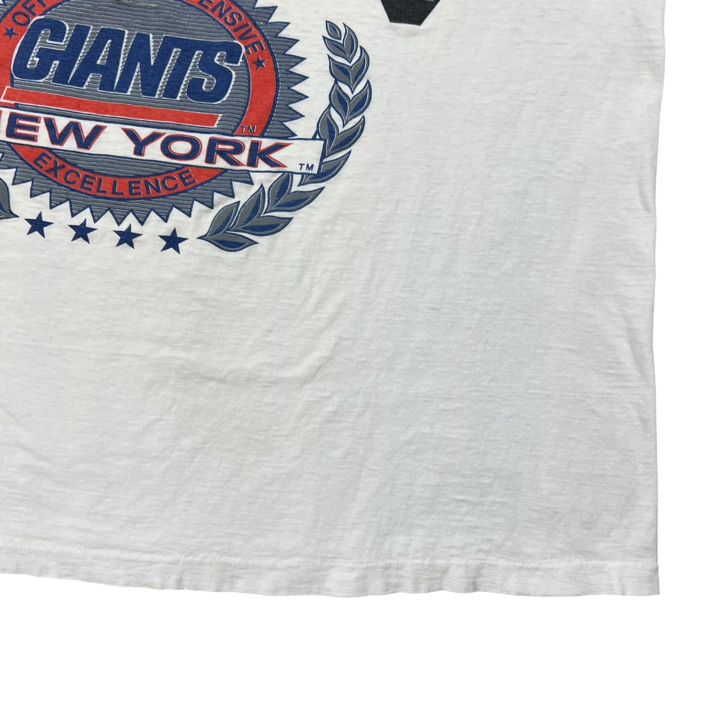 Vintage 1991 New York Giants Super Bowl XXV Champions faded tee (L)