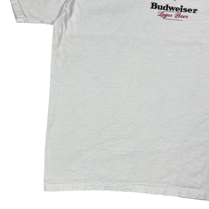 Vintage Y2K Budweiser Lager Beer tee (L)