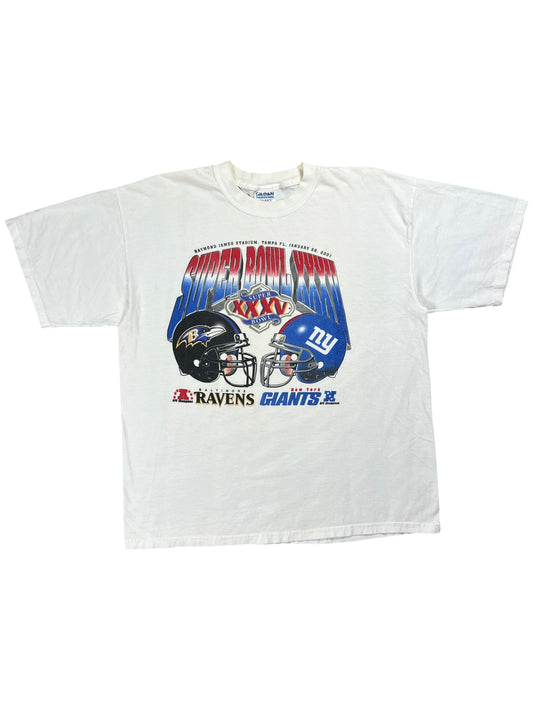 Vintage 2001 Super Bowl XXXV New York Giants NFL tee (XL)