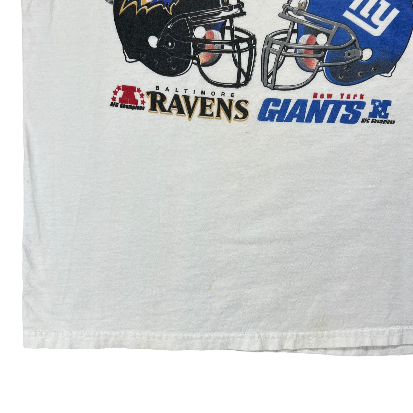 Vintage 2001 Super Bowl XXXV New York Giants NFL tee (XL)