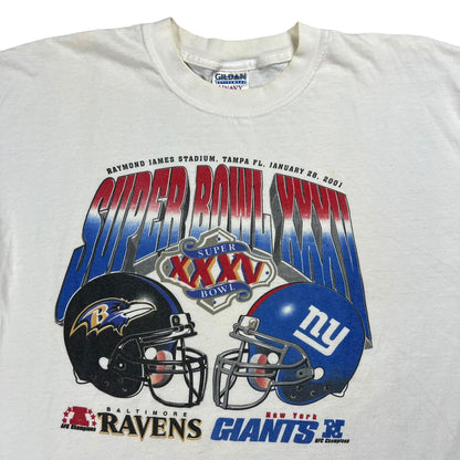 Vintage 2001 Super Bowl XXXV New York Giants NFL tee (XL)