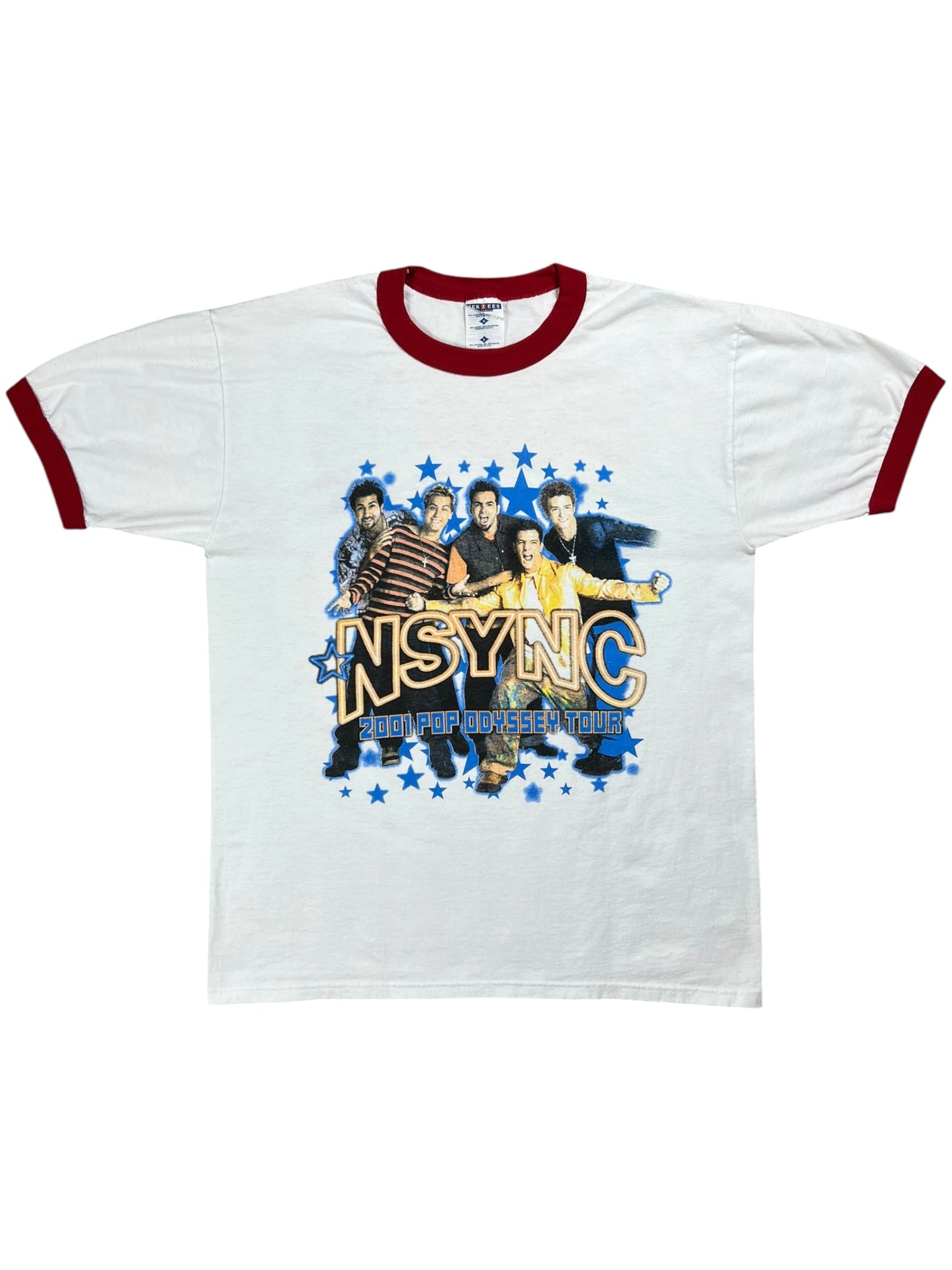 Vintage 2001 NSYNC Pop Odyssey Tour boy band tee (L)