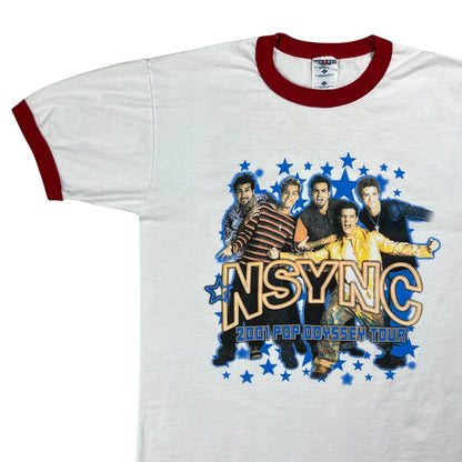 Vintage 2001 NSYNC Pop Odyssey Tour boy band tee (L)