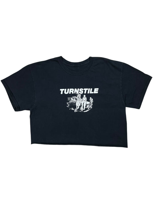 Y2K Turnstile hardcore cropped band tee (L)