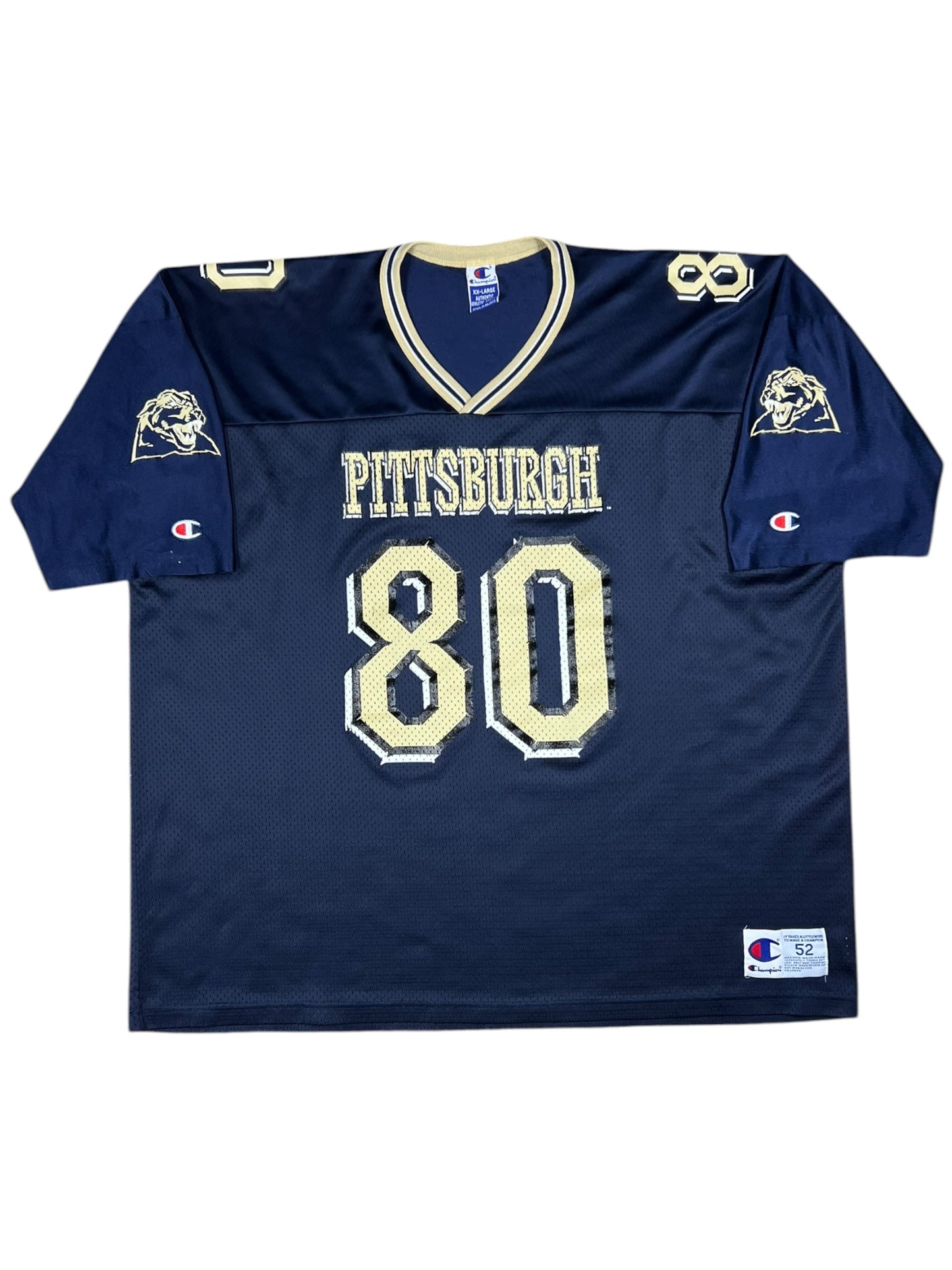 Vintage 90s Champion Pitt panthers University of Pittsburgh football jersey (XXL)