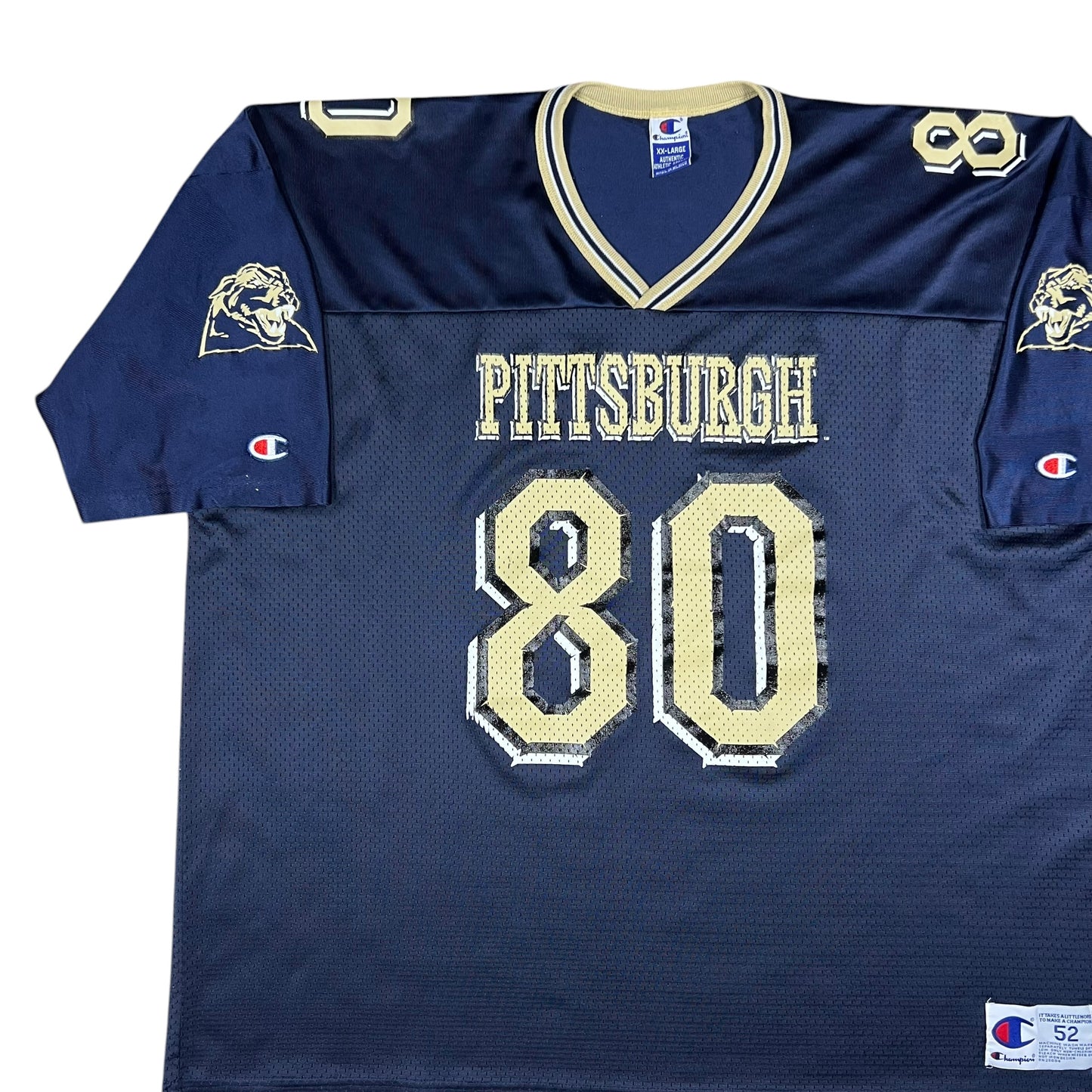 Vintage 90s Champion Pitt panthers University of Pittsburgh football jersey (XXL)