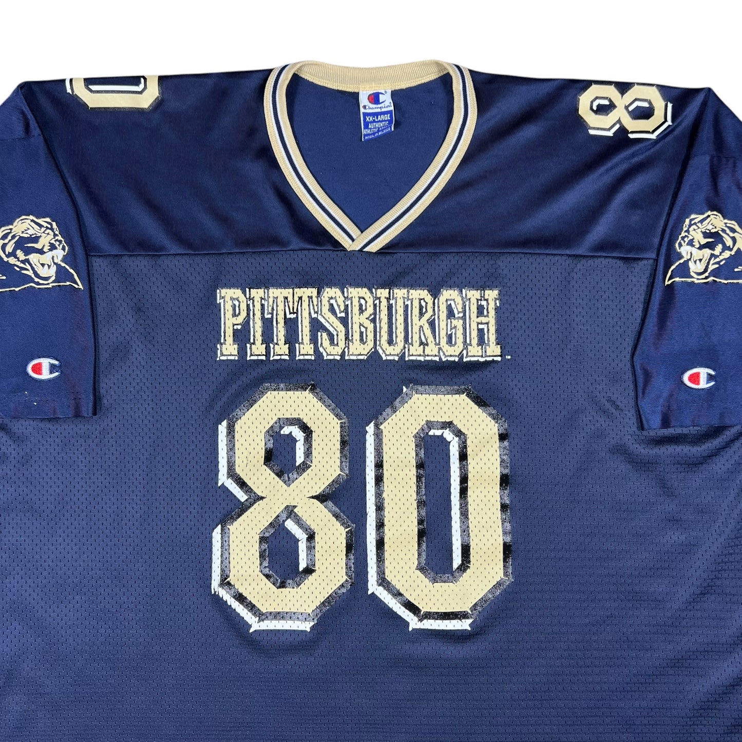 Vintage 90s Champion Pitt panthers University of Pittsburgh football jersey (XXL)