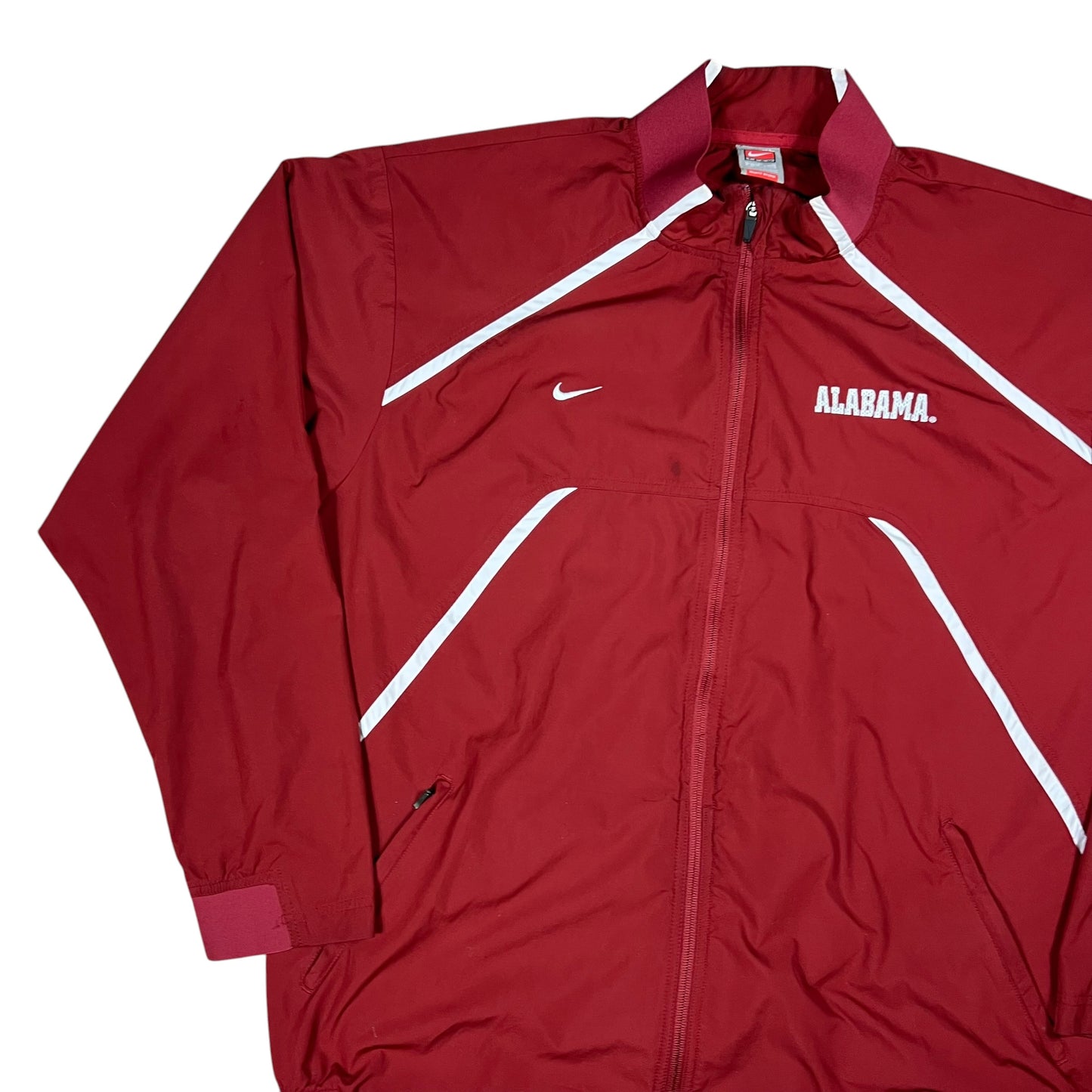 Vintage Y2K Nike University of Alabama Roll Tide faded zip up windbreaker (XL)