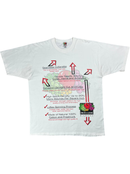 Vintage 90s Fruit of the Loom Lofteez salesmen promo shirt shirt tee (XL)