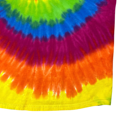 Vintage Y2K Hanes tie dye spiral blank tee (L)