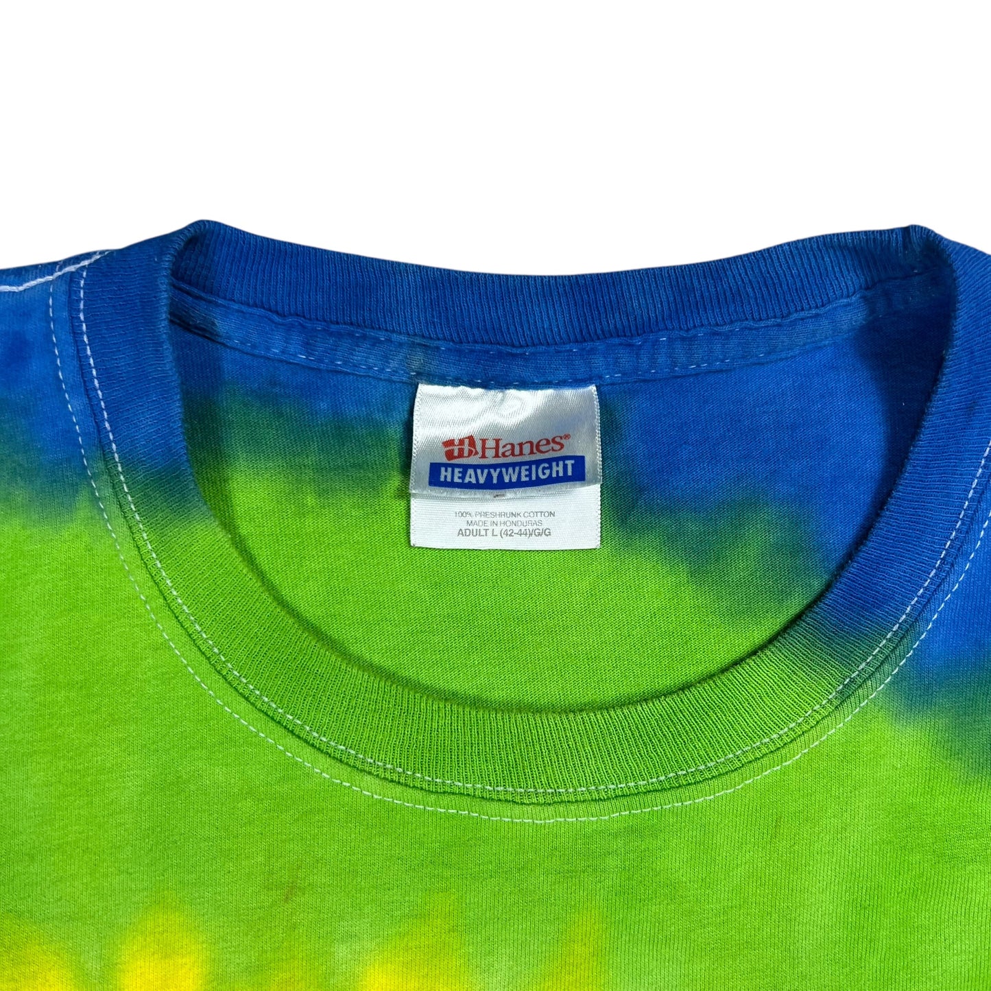Vintage Y2K Hanes tie dye spiral blank tee (L)