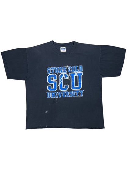 Vintage 1998 Stone Cold University Steve Austin Class of 3:16 WWF faded & distressed tee (XL)