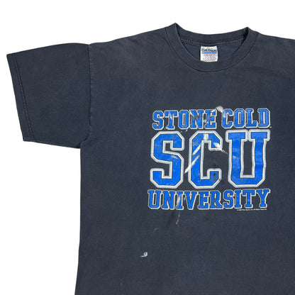 Vintage 1998 Stone Cold University Steve Austin Class of 3:16 WWF faded & distressed tee (XL)