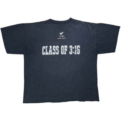 Vintage 1998 Stone Cold University Steve Austin Class of 3:16 WWF faded & distressed tee (XL)