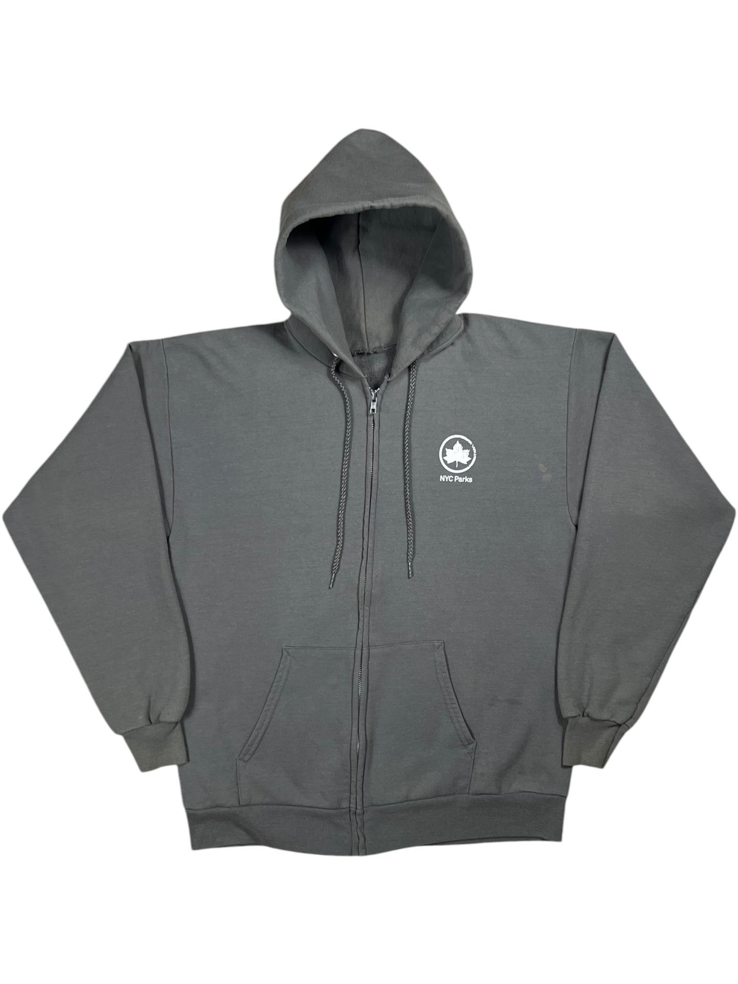 Vintage 90s New York City Parks & Recreation zip up hoodie (L)