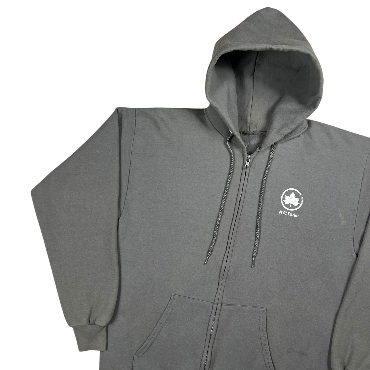 Vintage 90s New York City Parks & Recreation zip up hoodie (L)