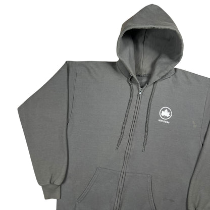 Vintage 90s New York City Parks & Recreation zip up hoodie (L)