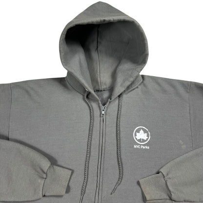 Vintage 90s New York City Parks & Recreation zip up hoodie (L)