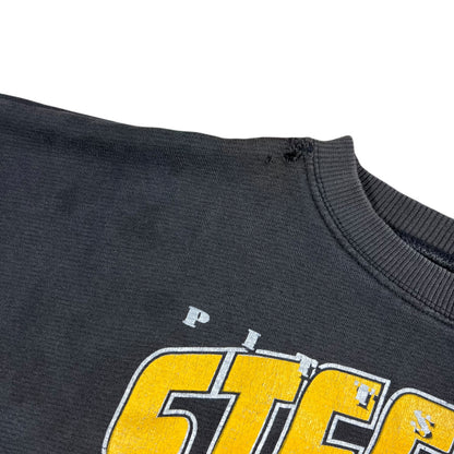 Vintage 1995 Pittsburgh Steelers AFC champs explosion faded crewneck (M/L)
