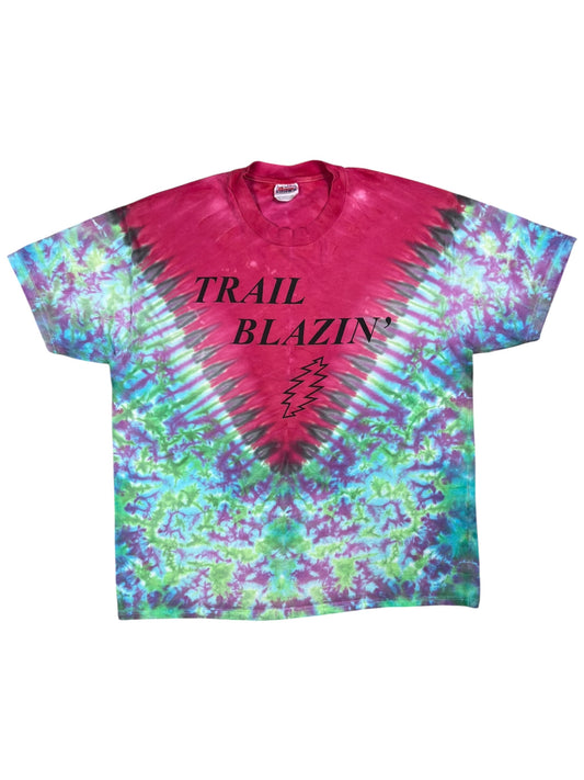 Vintage 90s Grateful Dead Portland Trail Blazin Rip City tie dye lot tee (XL)