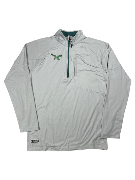 Y2K Philadelphia Eagles Kelly green NFL Combine Authentic athletic 1/4 zip (M)