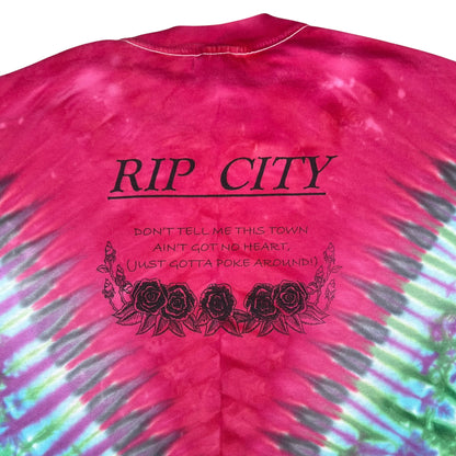 Vintage 90s Grateful Dead Portland Trail Blazin Rip City tie dye lot tee (XL)