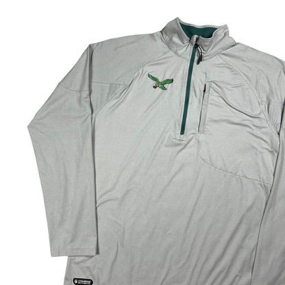 Y2K Philadelphia Eagles Kelly green NFL Combine Authentic athletic 1/4 zip (M)