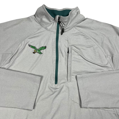 Y2K Philadelphia Eagles Kelly green NFL Combine Authentic athletic 1/4 zip (M)