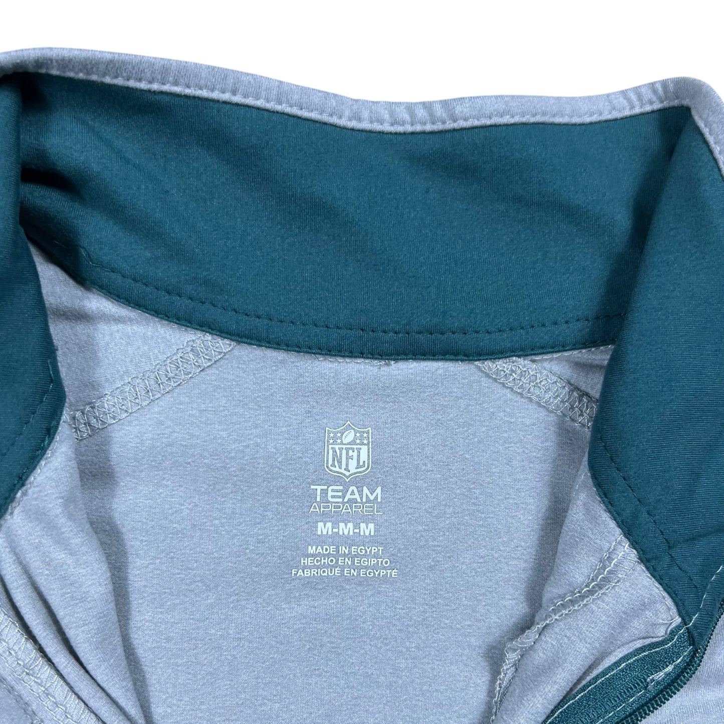 Y2K Philadelphia Eagles Kelly green NFL Combine Authentic athletic 1/4 zip (M)