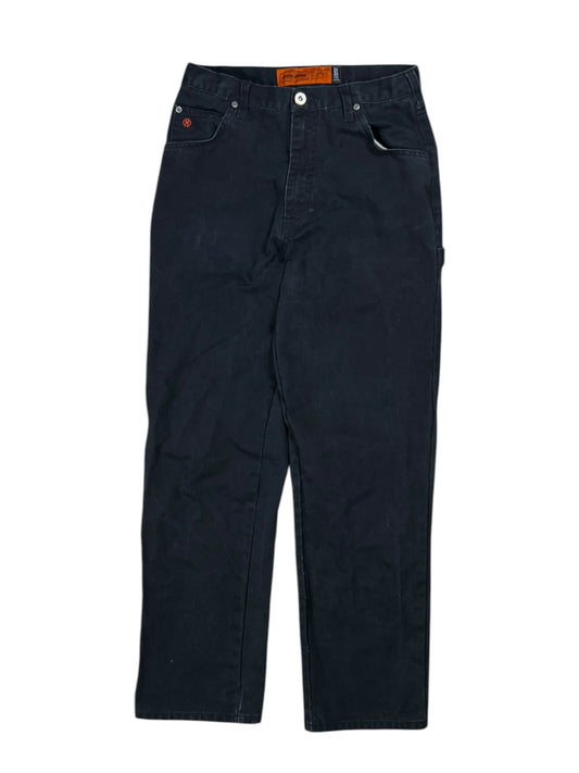 Y2K Jesse James Industrial Workwear west coast choppers faded black cargo pants (29x30)