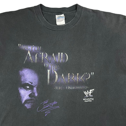 Vintage 90s The Undertaker “Are Your Afraid of the Dark?” WWF faded tee (XXL)