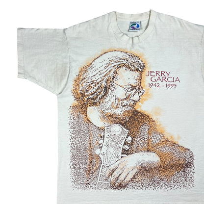 Vintage 1995 Liquid Blue Jerry Garcia Grateful Dead AOP band tee (XL)