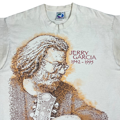Vintage 1995 Liquid Blue Jerry Garcia Grateful Dead AOP band tee (XL)