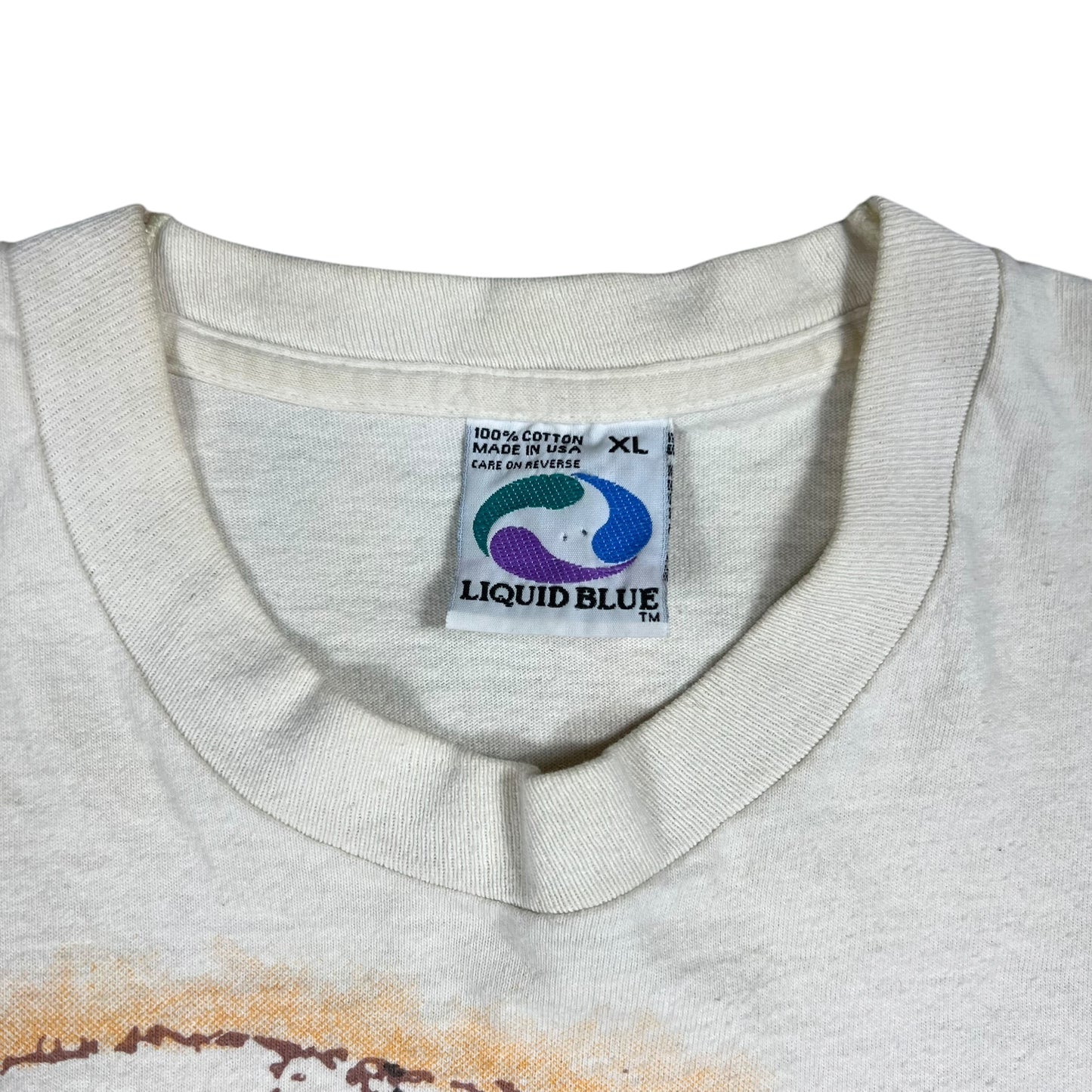 Vintage 1995 Liquid Blue Jerry Garcia Grateful Dead AOP band tee (XL)