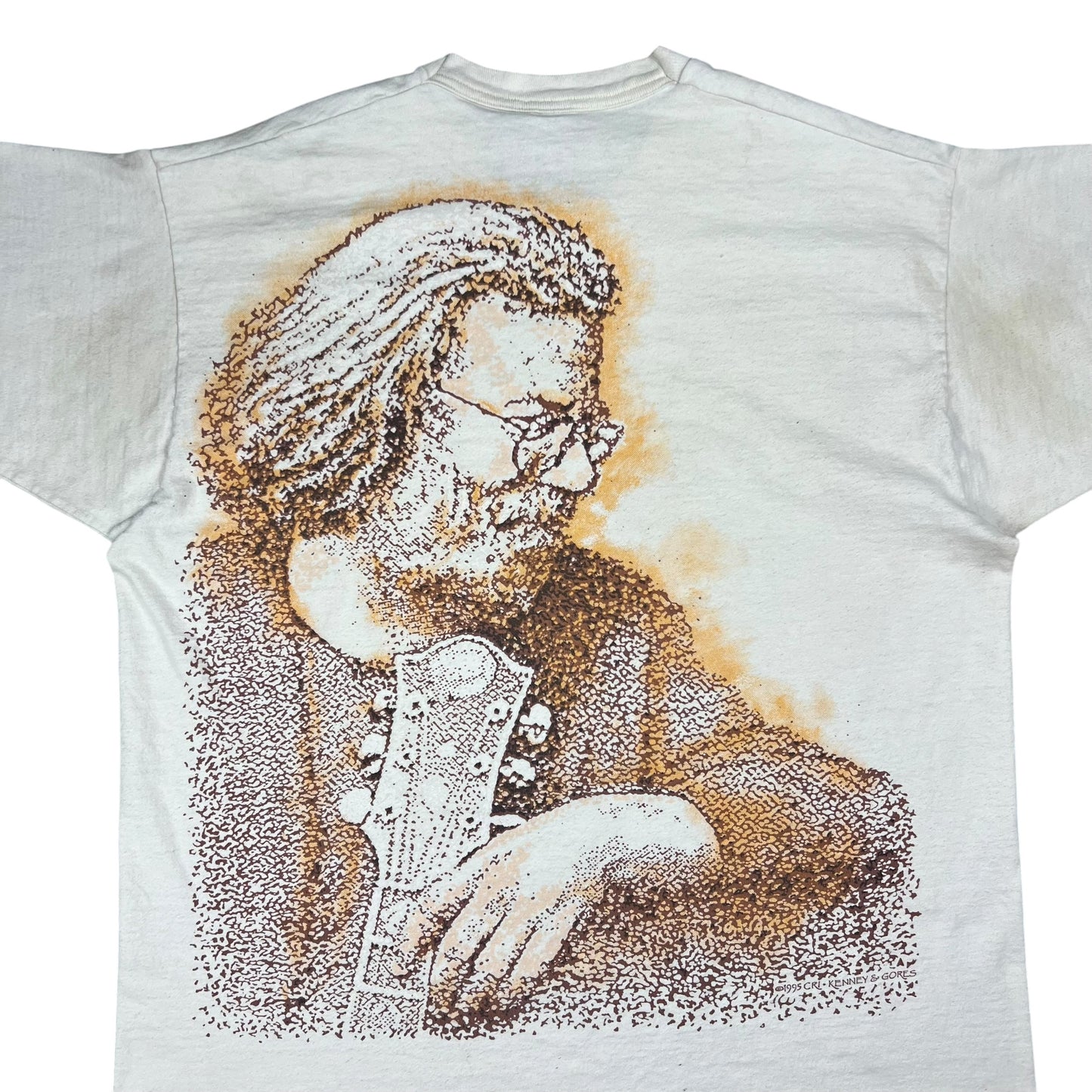 Vintage 1995 Liquid Blue Jerry Garcia Grateful Dead AOP band tee (XL)