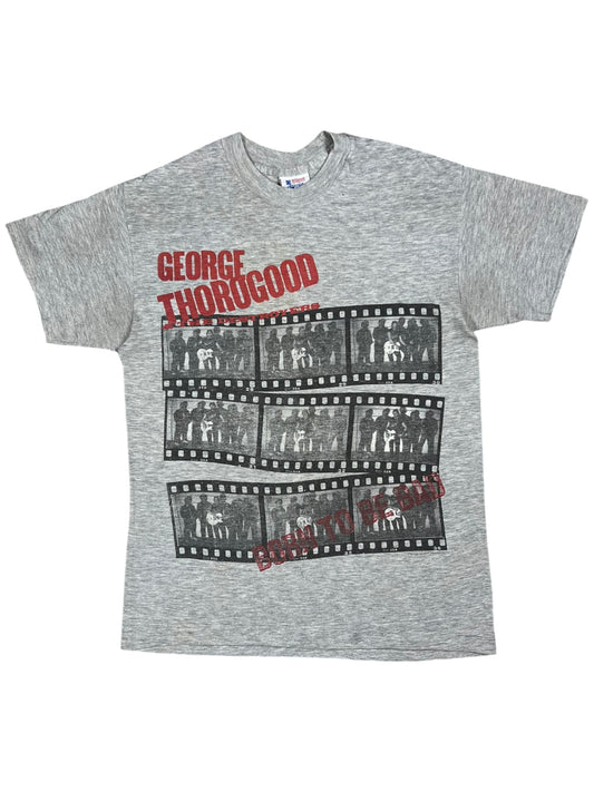 Vintage 1988 George Thorogood and the Destroyers faded band tee (M)