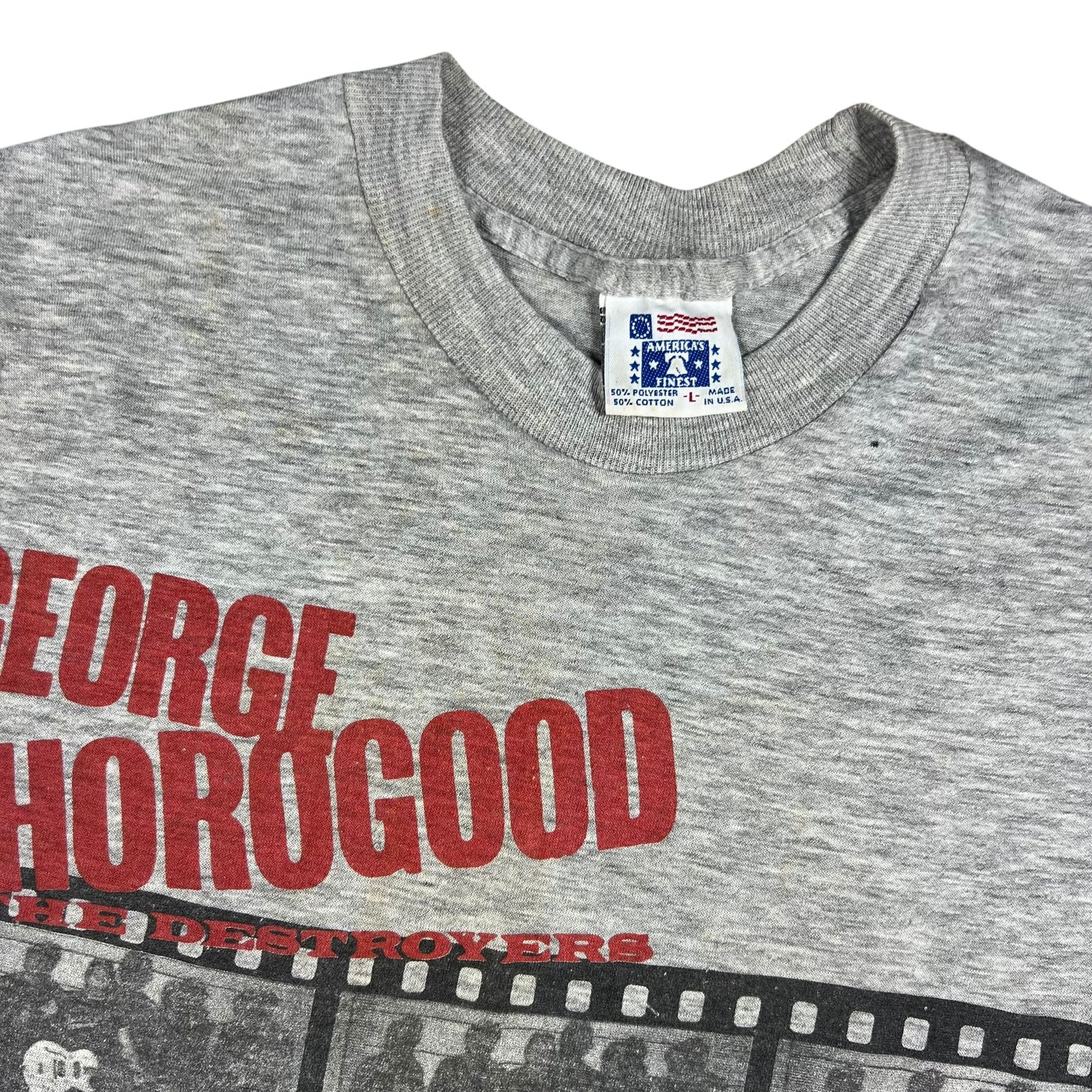 Vintage 1988 George Thorogood and the Destroyers faded band tee (M)