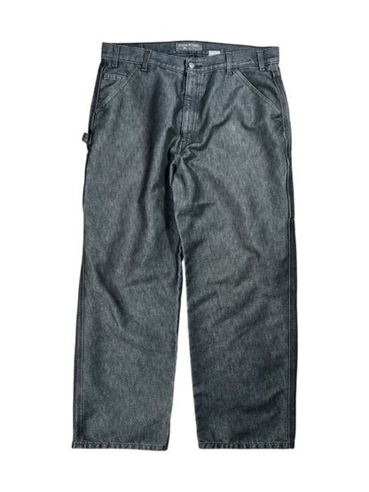 Vintage Y2K Levi’s Silver tab baggy reflective black denim jeans (38x31)